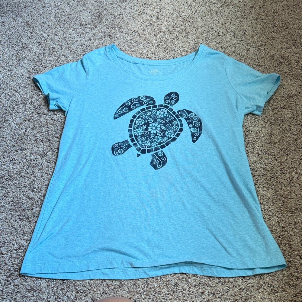 St. John's Bay Blue Short Sleeve Tee